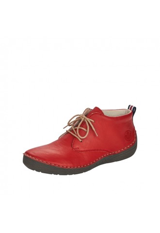 BOOTS IMITATION CUIR ROUGE/...