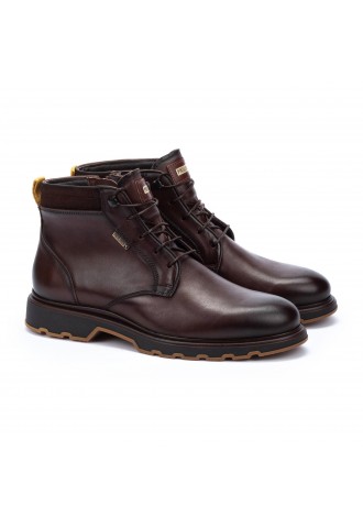 BOTTINES CUIR MARRON/ LINARES