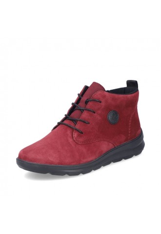 BOTTINE CUIR ROUGE/ Z0022-36