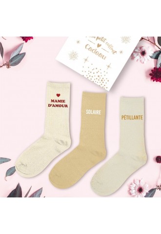 COFFRET TRIO CHAUSSETTES...