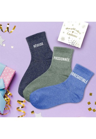 COFFRET TRIO CHAUSSETTES...