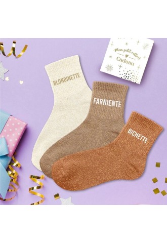 COFFRET TRIO CHAUSSETTES...