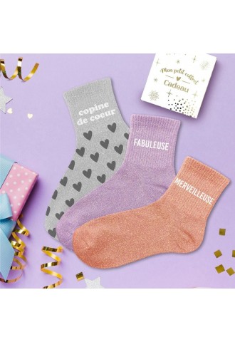 COFFRET TRIO CHAUSSETTES...